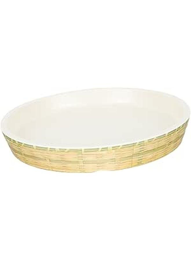 Woven Texture Imitation Serving Plates Set with Dipping Sauce Dish Appetizer Bowls - Image 1