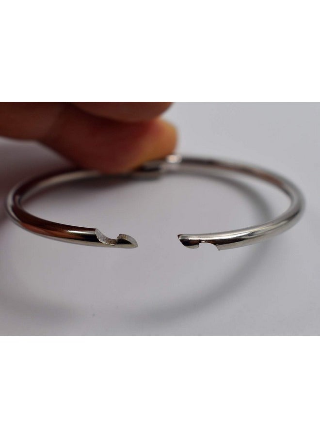 GOTOONE Loose Leaf Binder Rings Office Book Ring Clips 2 Inch (20 Pack) For Index Cards Note Paper Metal Nickel Plated (Silver)  - Image 3