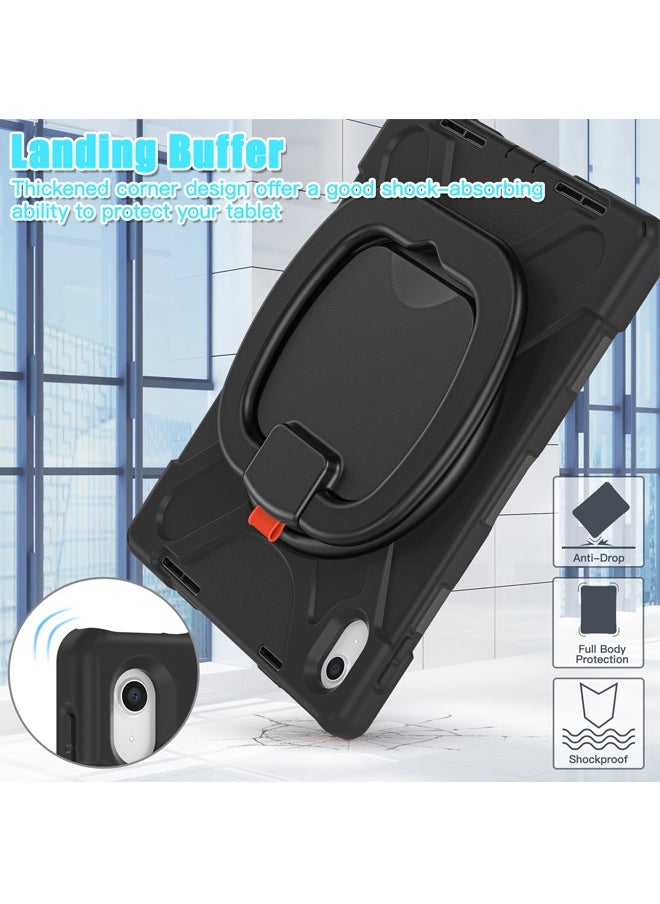 Case for iPad (A16) 11th 11 inch 2025 Gen iPad 11 Case/Case For iPad 10th Gen Case 2022 iPad 10 Case Upgraded Grade Heavy Duty Silicone with Pencil Holder 360 Degree Rotating Stand Handle Cover for 11" iPad 11th 2025/10.9"iPad 10th Gen 2022