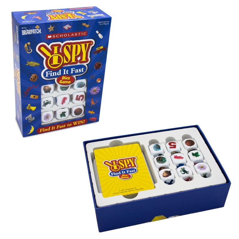 Briarpatch I SPY Find It Fast Game - an Immersive I Spy Adventure for Ages 6+ | Fast-Paced Dice Action, Brain Teasers, Hand-Eye Coordination, and Literacy Skill Building - Image 1