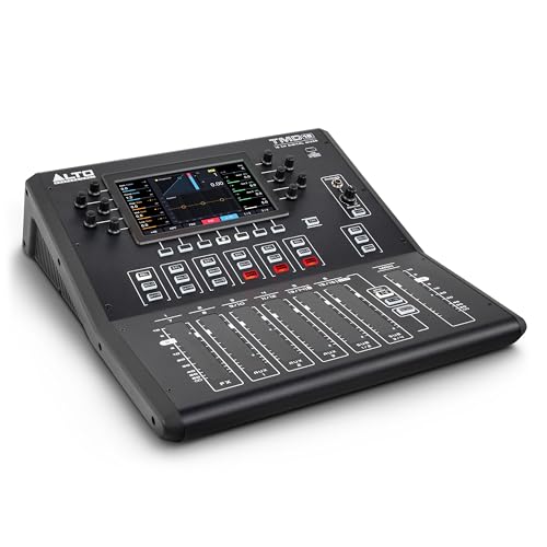 ALTO TMD16 16Channel Digital Mixer with Bluetooth and 7 Display Capacitive Touchfaders EQ and FX App Control for Live Sound Mixing in Small Venues and Practice Spaces - Image 1