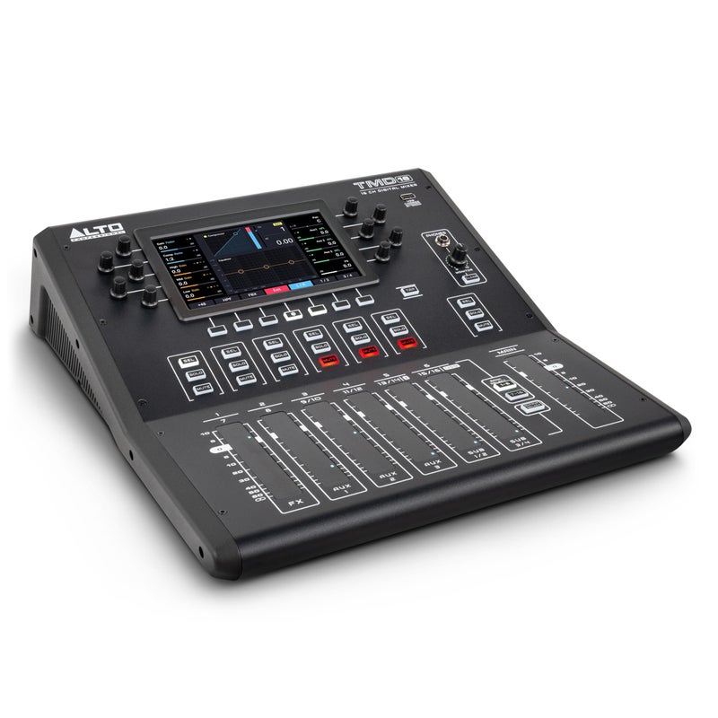 ALTO TMD16 16Channel Digital Mixer with Bluetooth and 7 Display Capacitive Touchfaders EQ and FX App Control for Live Sound Mixing in Small Venues and Practice Spaces - Image 2