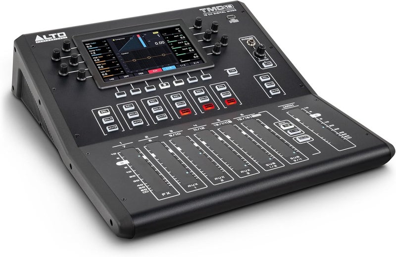 ALTO TMD16 16-Channel Digital Mixer with Bluetooth and 7" Display, Capacitive Touchfaders, EQ and FX - Image 1
