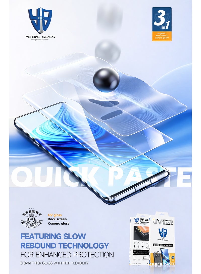 وان اسكرينة شاشه Samsung S26 Ultra عالية الجوده مع باكت 3×1 حمايه كامله لجهازك (اسكرينه للشاشه + اسكرينه للكاميرا + اسكرينه للظهر) . - Image 2