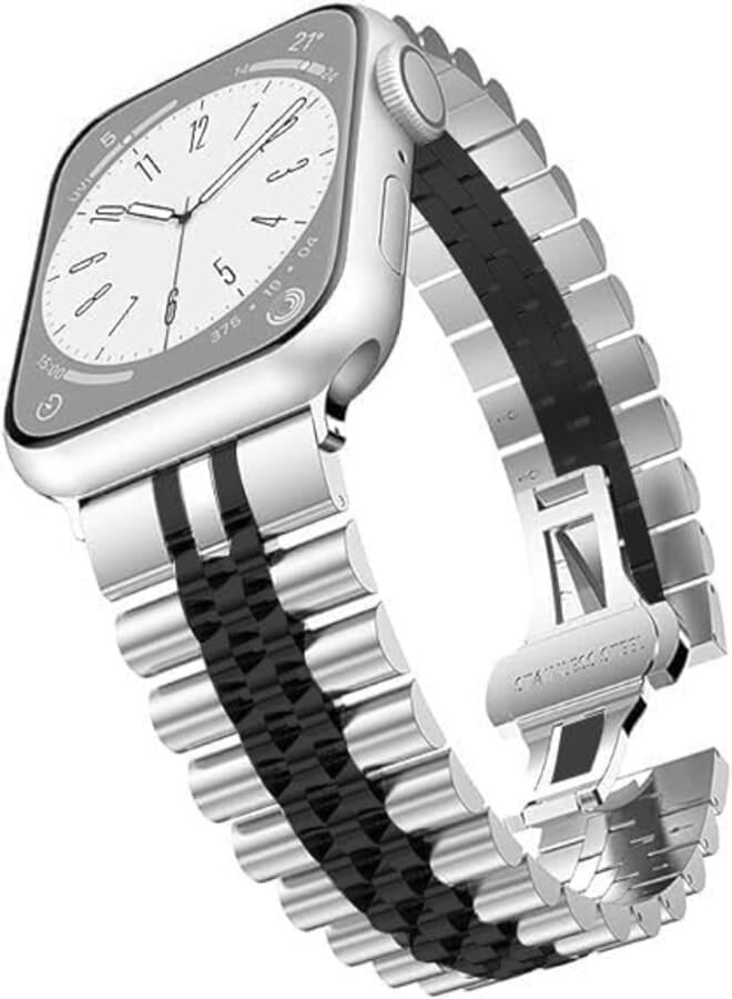 NEXT STORE Metal Mesh Watch Strap Compatible with Apple Watch, Stainless Steel Metal Watch Band for Apple Watch Men Women (38/40/41)