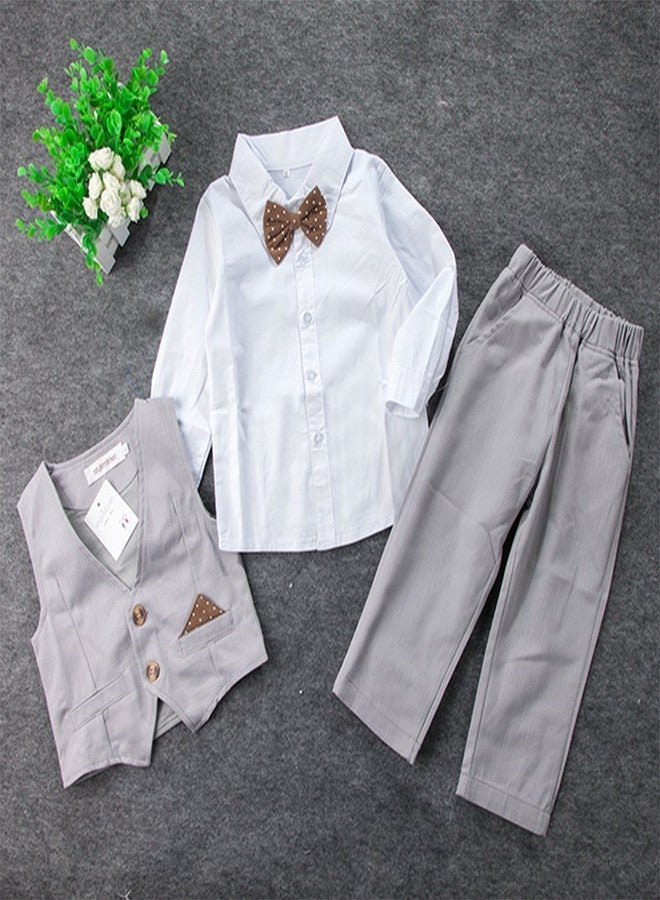 stylesilove Little Boy 4-piece Chic Tuxedo Outfit (90/12-18 Months) - Image 2