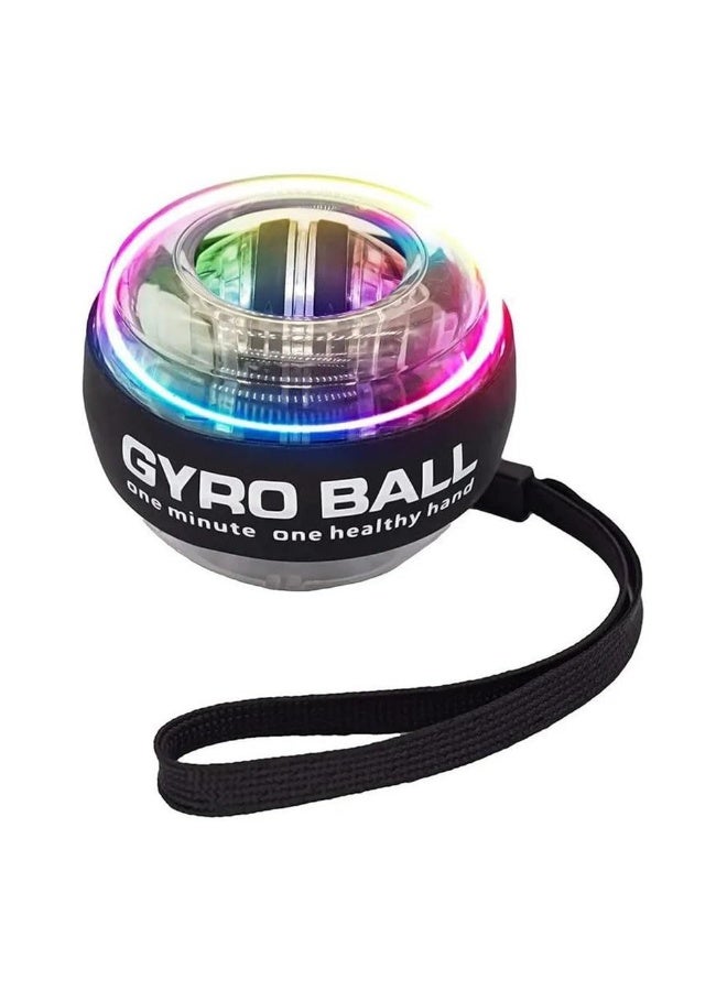JZS Auto-Start Wrist Power Gyro Ball, Wrist Strengthener and Forearm Exerciser for Stronger Arm Fingers Wrist Bones with LED Lights - Image 1