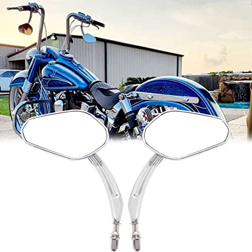 MISS MOLY Chrome Motorcycle Sportster Mirrors Rear View for Road King Street Electra Glide Road Glide Dyna Softail 1982-2018 2019 2020 2021 - Image 2