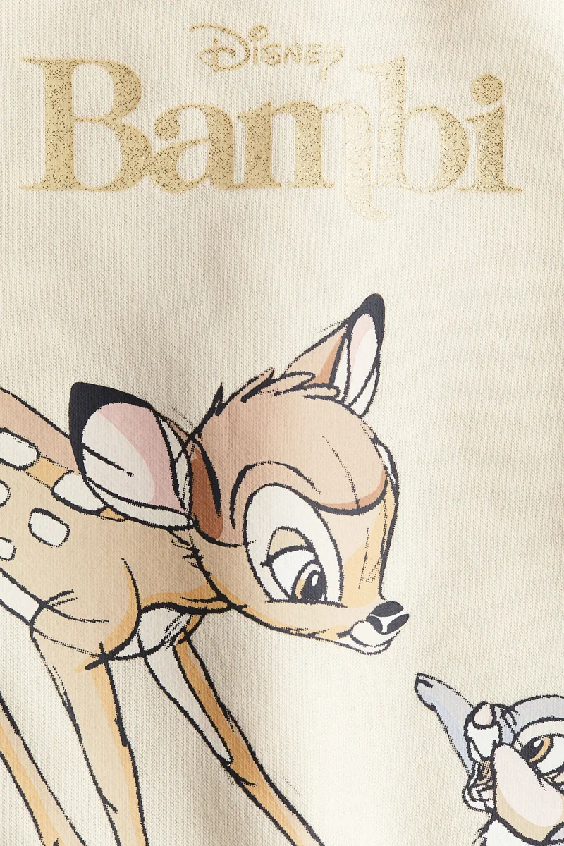 اتش اند ام سويت شيرت مزيّنة بطبعة