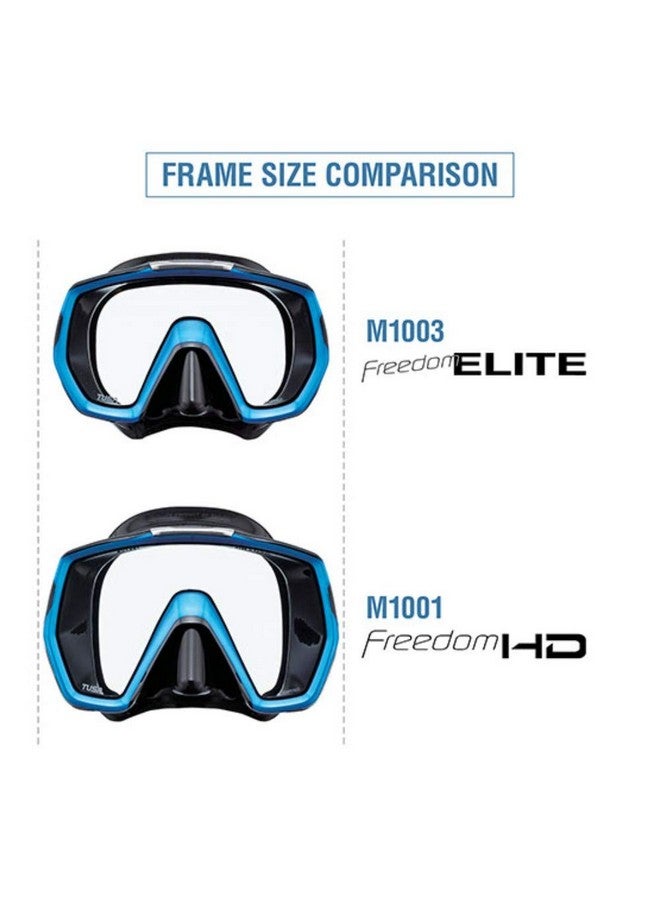 TUSA M1003 Freedom Elite Scuba Diving Mask, Black;Black - Image 3