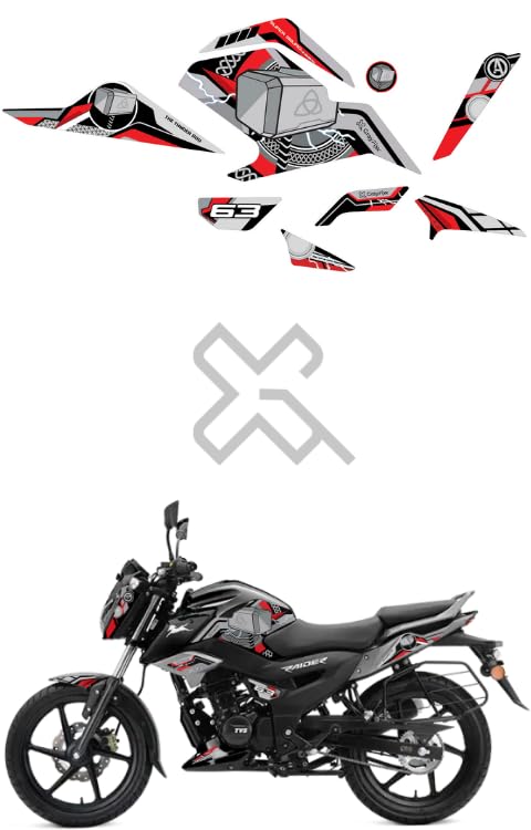 Grayfixx Thor Edition Half Body Sticker for Raider 125 | Printed in Premium Vinyl with FPF(Fade Protection Film), Precut Sticker, Water Proof, Pack of 1 for Both Side-Self-Adhesive - Image 1