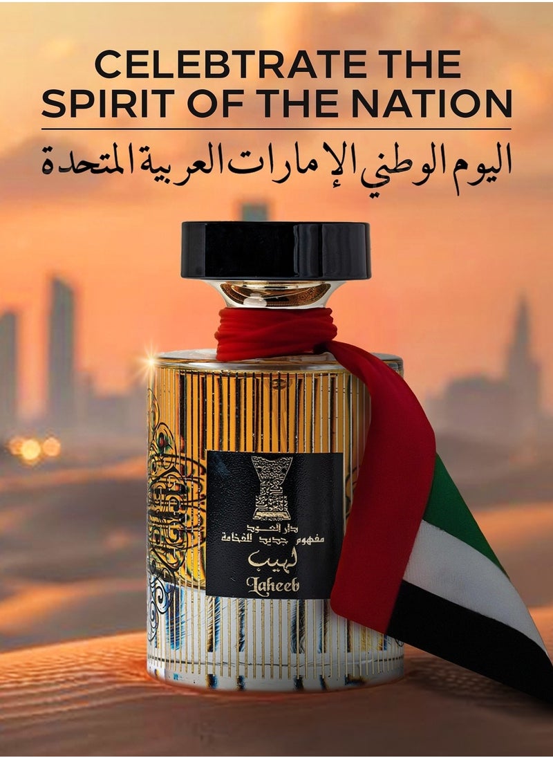 DAR AL OUDD - Laheeb 100ml Exquisite Oud & Bakour Fragrance with Leather and Arabic Flowers for Men - Image 1
