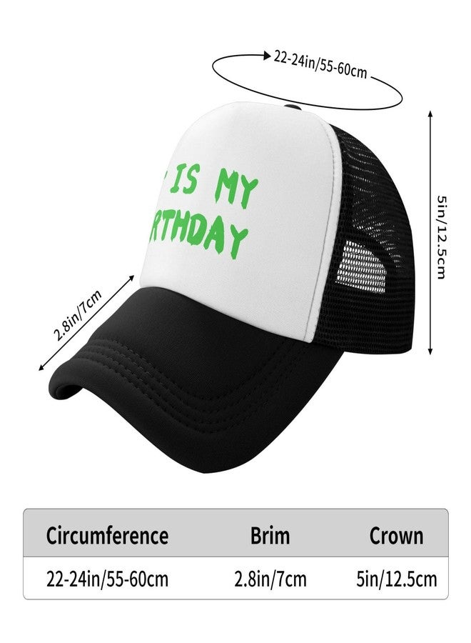 ZBDSKLEX Happy Birthday Trucker Hat for Men Women, Adjustable Mesh Baseball Cap for Birthday Party - Image 5