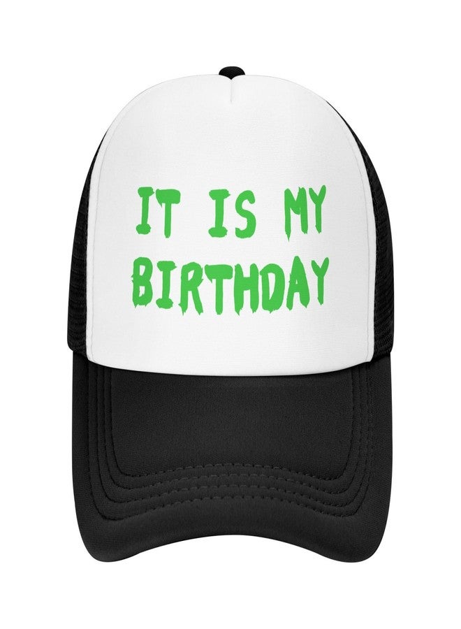 ZBDSKLEX Happy Birthday Trucker Hat for Men Women, Adjustable Mesh Baseball Cap for Birthday Party - Image 1