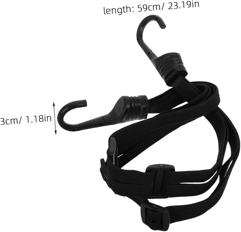 Motorcycle Cargo Net Bungee Straps With Hooks High Strength Elastic Luggage Holder - Image 3