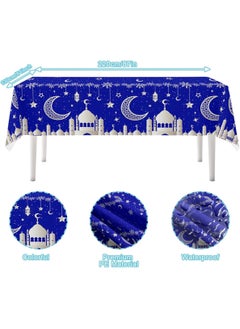 LOOPITYS 1 Pc Ramadan Table Cloth Disposable – Ramadan Disposable Table Sheet – Ramadan Table Cover Ramadan  Tale Decorations - Ramadan Table Cover 130 * 220 CM  - Image 3