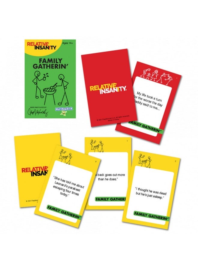 PlayMonster Relative Insanity - Family Gatherin' - Laugh-Out-Loud Party Game All About Family - Ages 14+ - Image 2