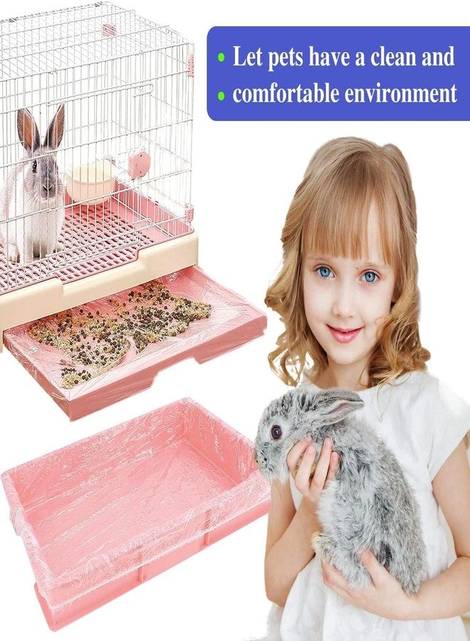 upcessory 100 pcs Disposable Cage Liners, Clear Plastic Rabbit Cage Liner Bag, Universal Toilet Film for Bunny, Hamster, Totoro, Hedgehog, Guinea Pig and Small Animals (100pcs, 47in) - Image 5