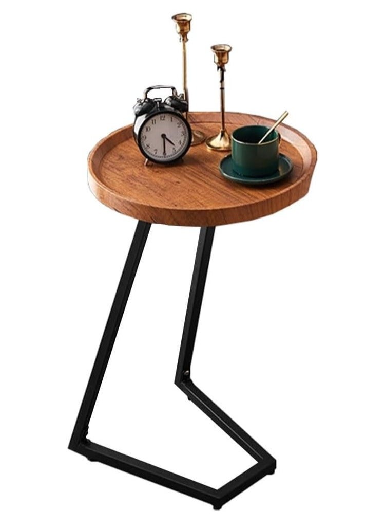 DubaiGallery Side table small coffee table sofa side cabinet mobile minimalist small corner table bedside table small bedside table small apar  - Image 1