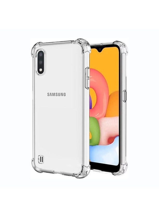 O Ozone Clear Classic Case Compatible With Samsung Galaxy A01 | Transparent Slim Soft TPU Back Cover | Anti-Yellow Shockproof Protective Phone Case