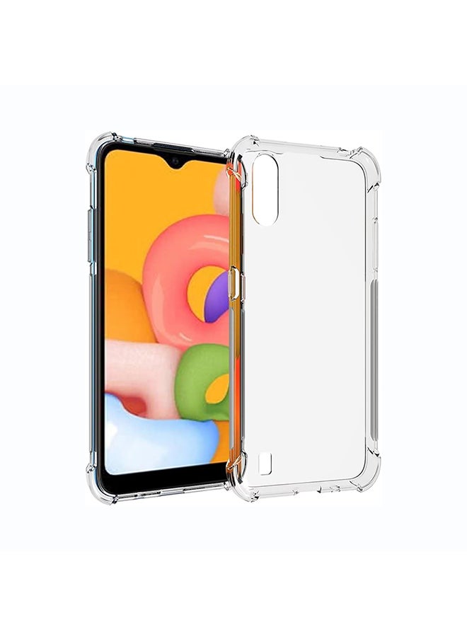 O Ozone Clear Classic Case Compatible With Samsung Galaxy A01 | Transparent Slim Soft TPU Back Cover | Anti-Yellow Shockproof Protective Phone Case - Image 2