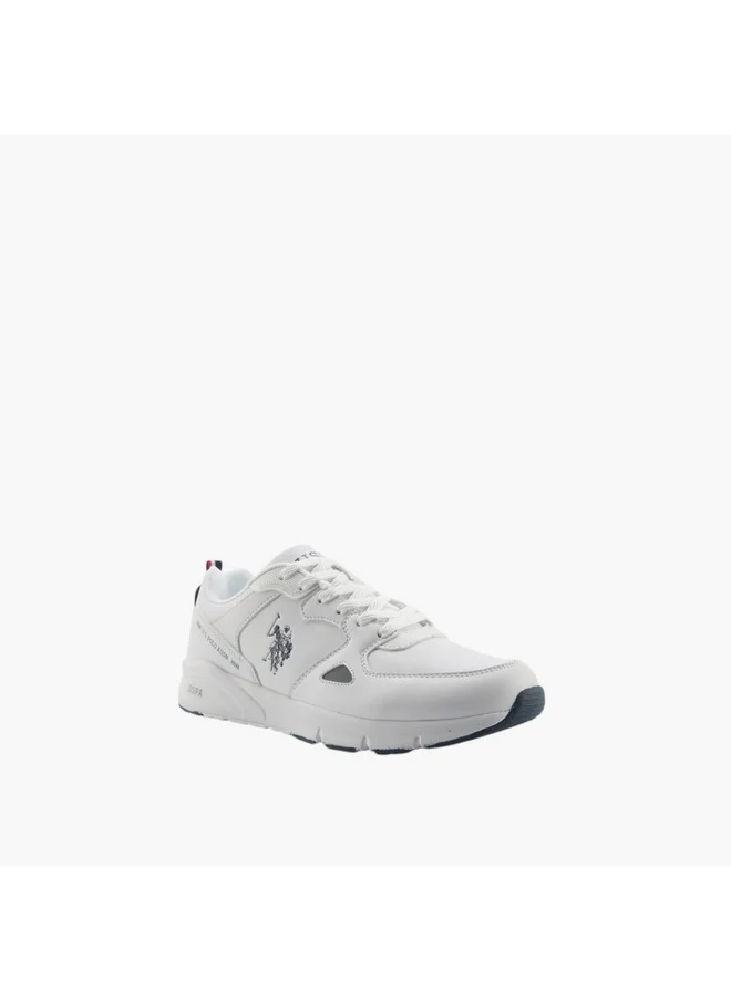 U.S. Polo Assn. Men's Logo Detail Lace-Up Sneakers
