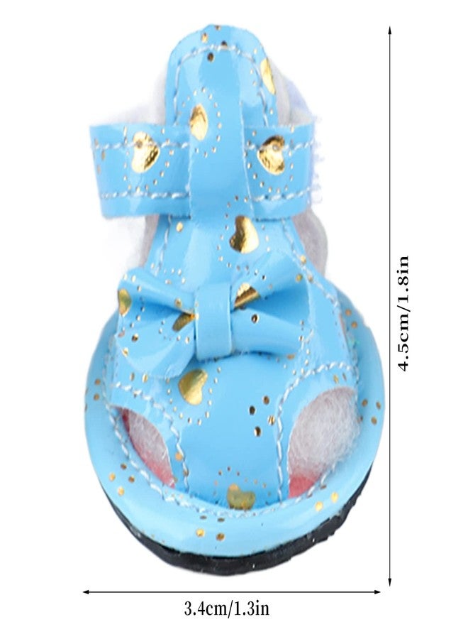 ناروت أحذية للكلاب الصغيرة، أحذية للكلاب الكبيرة، صنادل للحيوانات الأليفة، نعل مطاطي مانع للانزلاق وجيد التهوية مع خطاف وحزام، أحذية مطر للكلاب، أحذية شتوية للكلاب للاستخدام الخارجي - Image 3