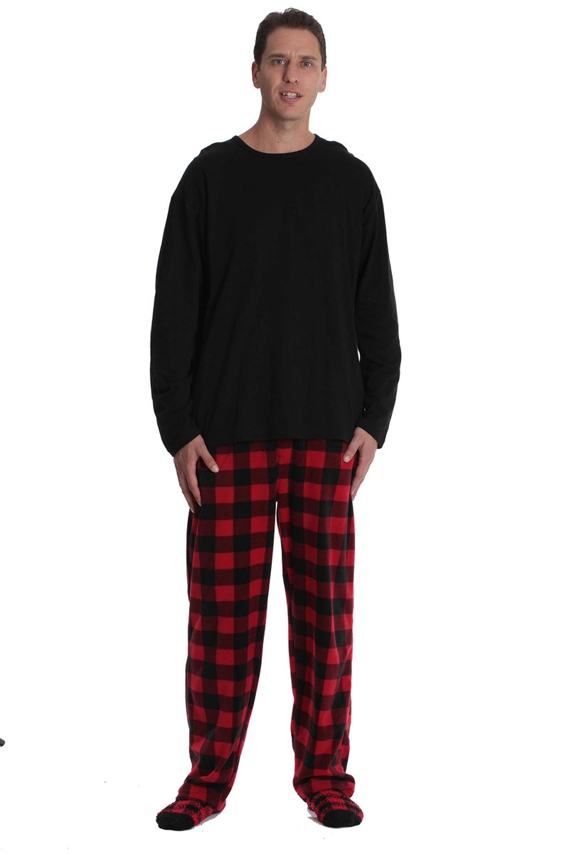 #followme Buffalo Plaid Blanket Sleepers 95197-10195D-3T - Image 2