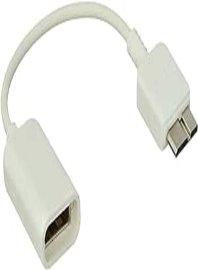 OR Female USB to Micro USB 3 Cable - White