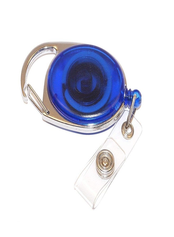 ANG 5 Pcs Oval Shape Retractable Yo-Yo Clip for Id Card Holder (Blue) - Image 2
