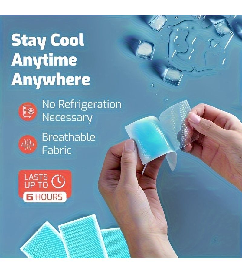 20 40 60 Pcs Quick Acting Cooling Gel Sheets Summer Long Acting Gel Material Suitable For Daily Use And Elderly Care - Image 2