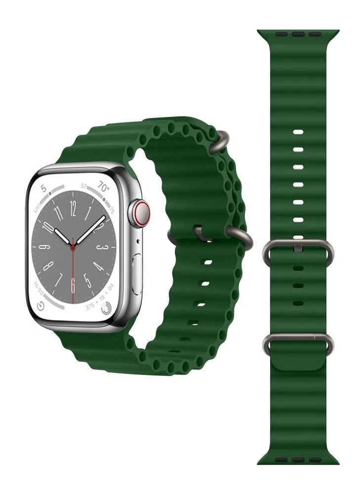 Zaboon Ocean Silicone Replacement Band For Apple Watch 49/45/44/42mm Series Ultra 8/7/6/5/4/SE - Image 1