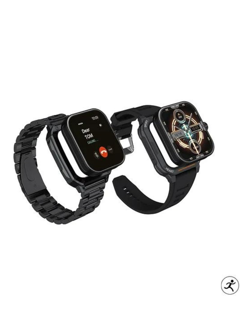 Haino Teko Premium S3 Max with 2 Set Replacement Cover smartwatches _Black - Image 1
