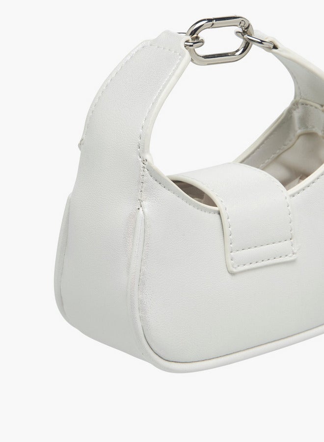 Flora Bella By Shoexpress Girls Solid Crossbody Bag with Detachable Strap and Flap Closure  - Image 5