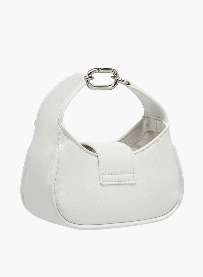 Flora Bella By Shoexpress Girls Solid Crossbody Bag with Detachable Strap and Flap Closure  - Image 3
