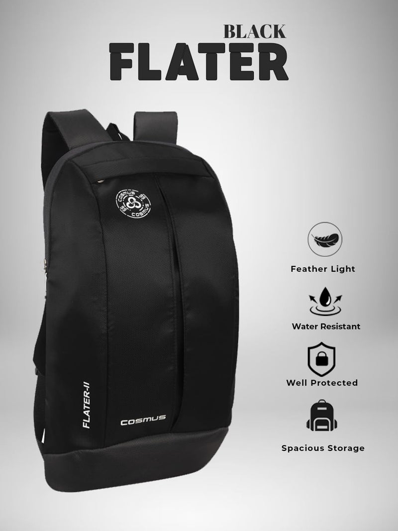 COSMUS Flater Black Small Outdoor Mini Standard Backpack 12L Daypack - Image 2