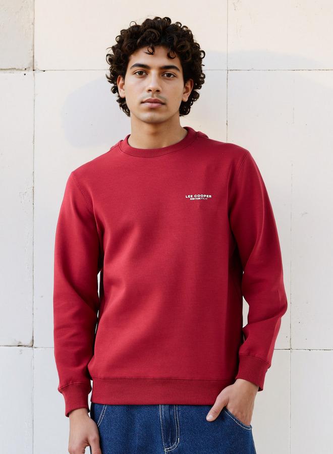 Lee Cooper Men Regular Fit Logo Print Cotton Sweatshirt - Image 3