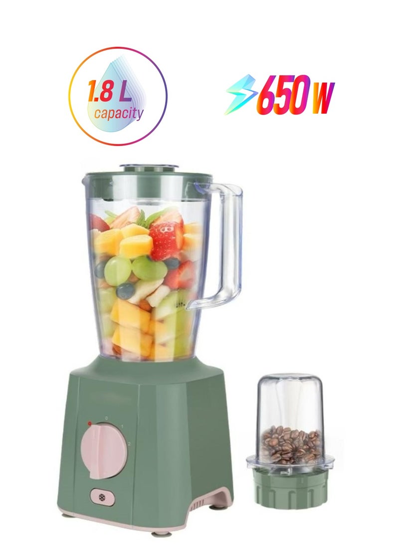 Electric blender and grinder for spices and seasonings, 1.8 liters capacity, 650 watts  - Image 1
