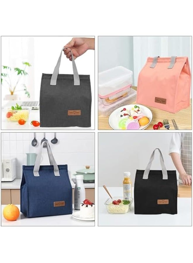 بيوينتي شنط غداء للنساء والرجال من مويابس، شنطة غداء معزولة وقابلة لاعادة الاستخدام ومانعة للتسرب، شنط رائعة للاطفال والبنات والبالغين، شنطة تبريد حرارية للعمل والمدرسة والنزهات والسفر (اسود) - Image 5