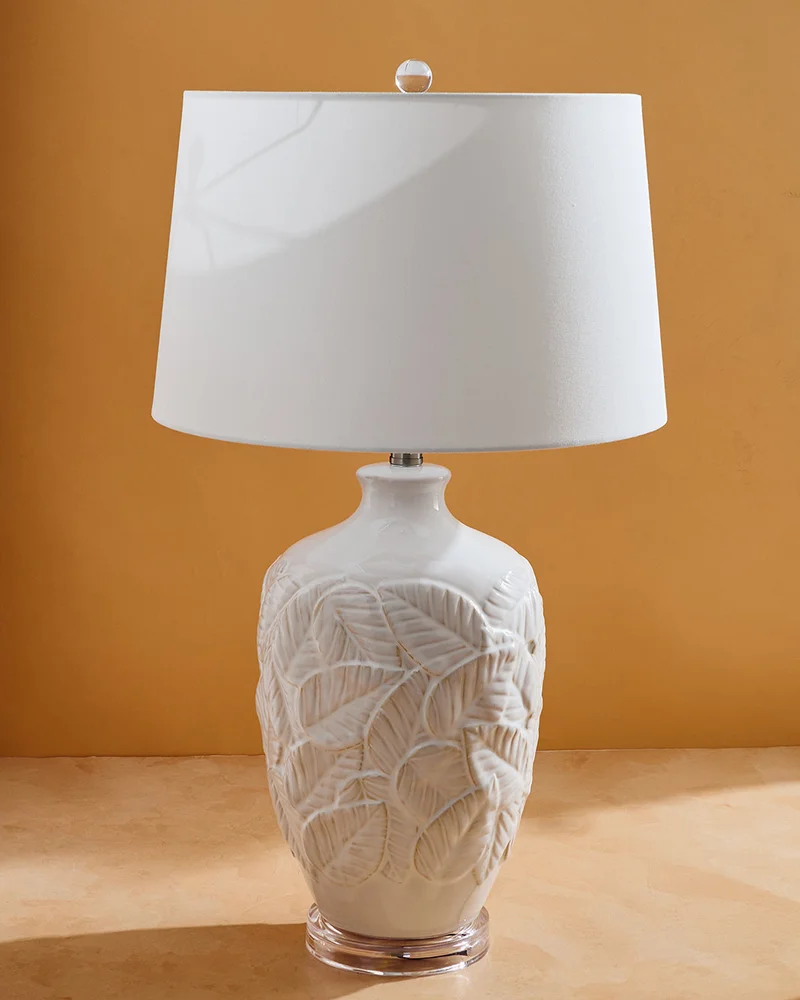 Redtag White Ceramic Table Lamp 68cm
