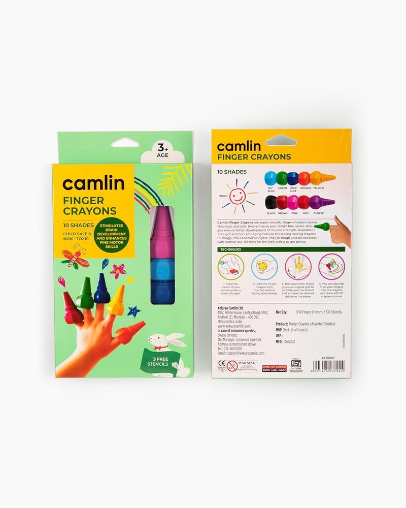 Camlin Camel Wax Crayons – 24 Shades | Smooth & Break-Resistant | Extra-Thick Grip for Kids | Bright & Non-Toxic Colors | Ideal for Early Learning & Fun Coloring - Image 2