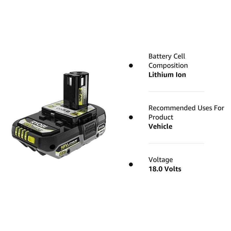 Ryobi One+ 18V High Performance Lithium-Ion Compact Battery Pbp003 - Image 2