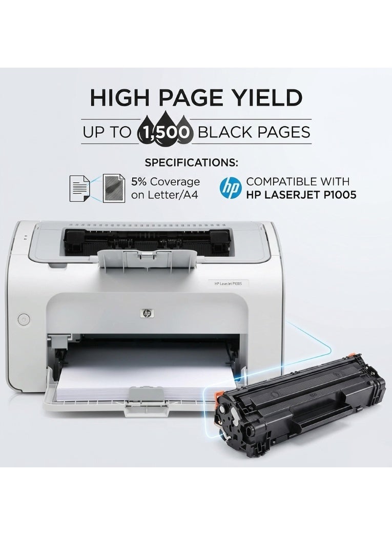 A Plus 85A CE285A 2 Pieces Compatible Black Laser Toner Cartridge for HP LaserJet Pro P1102w P1109w M1212nf M1217nfw - Image 4
