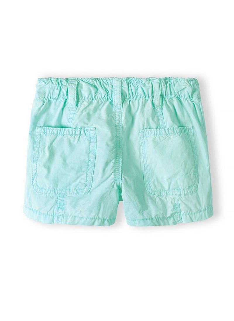 MINOTI Teen Girls Poplin Shorts with Front Button and Pockets  - Image 2