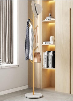 CityRiya-Long Coat Rack Freestanding Clothes Stand Garment Rack Clothes Rack Metal Coat Racks Hanger Stand Clothes Rail Stand Clothes Hanger Organizer with Marble Base for Hanging Clothes, Hats, Bags  - Image 5