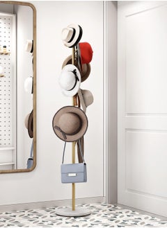 CityRiya-Long Coat Rack Freestanding Clothes Stand Garment Rack Clothes Rack Metal Coat Racks Hanger Stand Clothes Rail Stand Clothes Hanger Organizer with Marble Base for Hanging Clothes, Hats, Bags  - Image 3