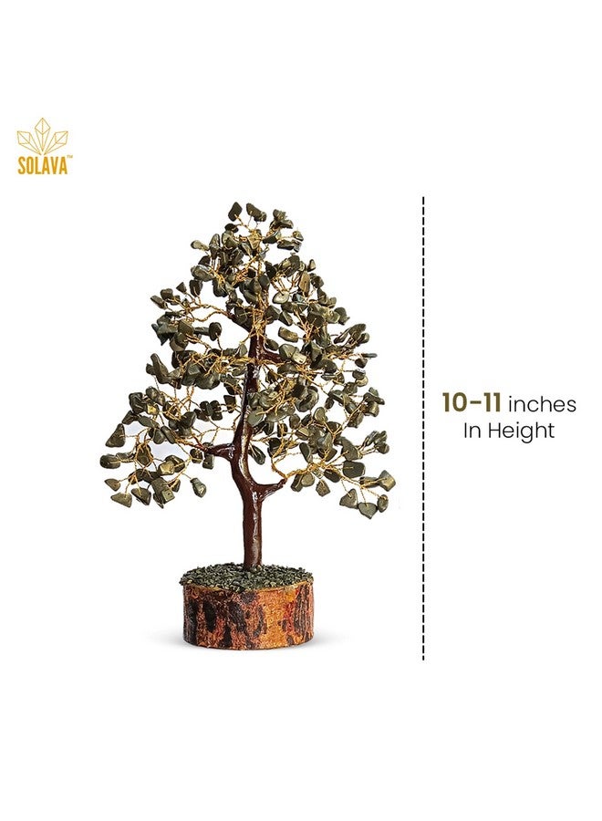 SOLAVA Pyrite Crystal Tree for Money - Money Stone Tree for Wealth, Confidence, Vastu Correction, Positive Energy, Reiki Healing and Good Luck- 300 Beads- 10-12 Inches - Image 4