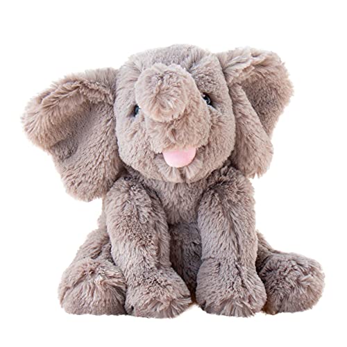 Hopearl Adorable Plush Calf Elephant Toy Floppy Elephish Ultra Soft Stuffed Animal for Boys Girls Kids Toddlers, Gray, 9'' - Image 5