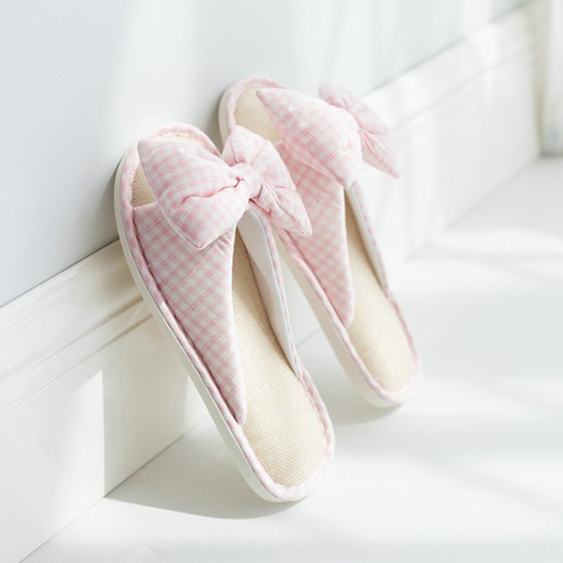 2 Pairs Toe Slippers Breathable Anti- Slippers Lovely Knot Shoes - Image 4