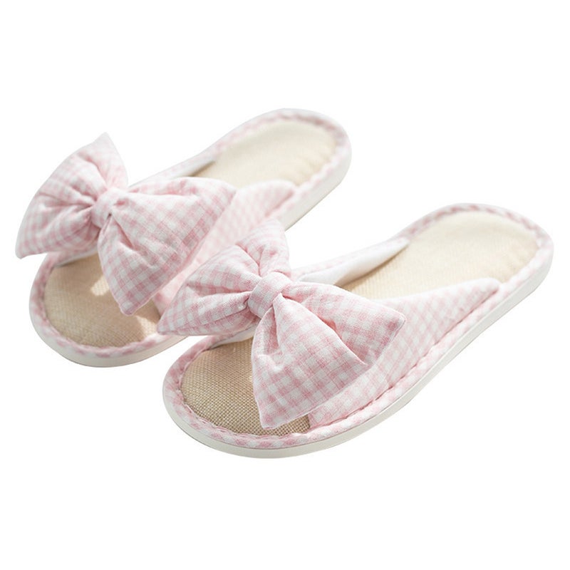 2 Pairs Toe Slippers Breathable Anti- Slippers Lovely Knot Shoes - Image 1